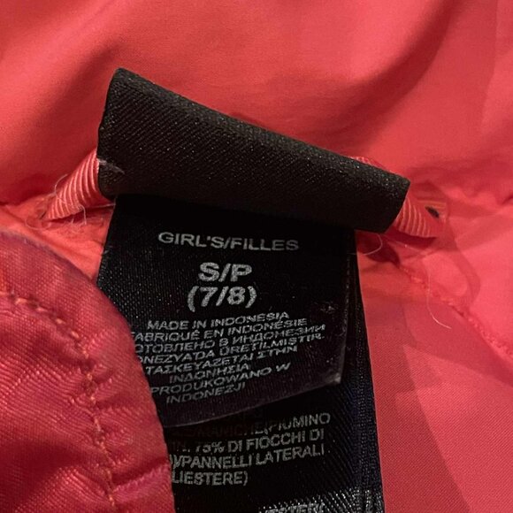 EUC-youth Small 7-8 THE NORTH FACE 550 Winter Puffer Coat Snow Warm Winter TNF - Picture 3 of 3